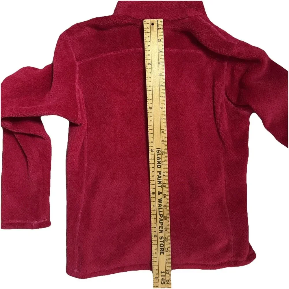 Patagonia Girls Red Long Sleeve Fleece Size XXL 16-18 Preppy Gorpcore